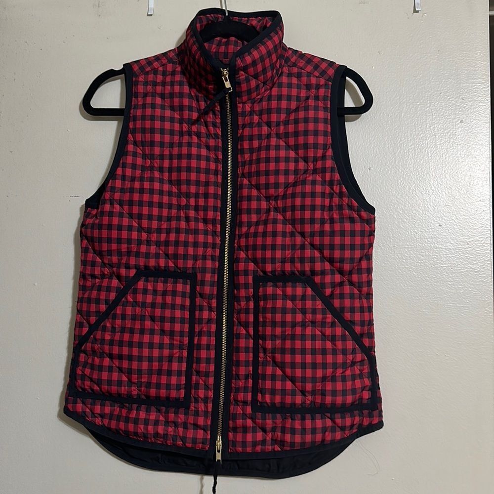 J Crew plaid vest